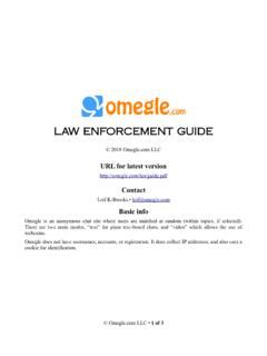 onegle porn|LAW ENFORCEMENT GUIDE